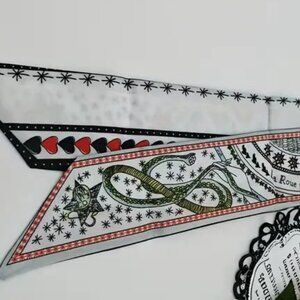 THE WHEEL OF FORTUNE RIBBON SCARF